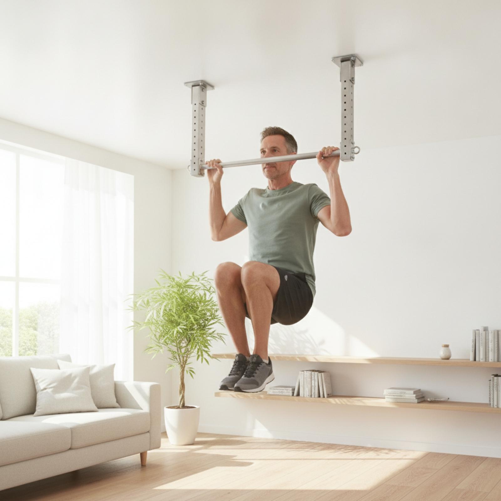 Multifunction Adjustable Ceili - Pull Up Bar Grip ulasan dan harga